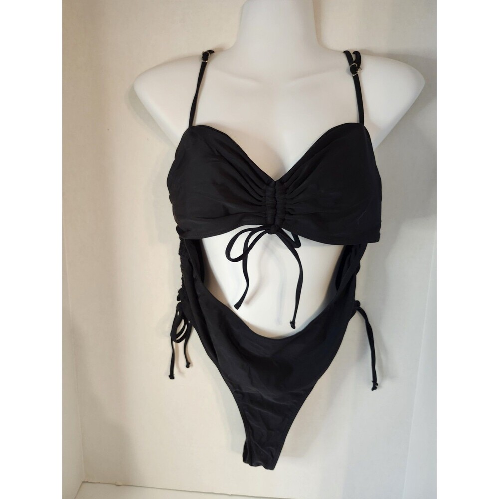 Black One Piece Swimsuit Size XL
